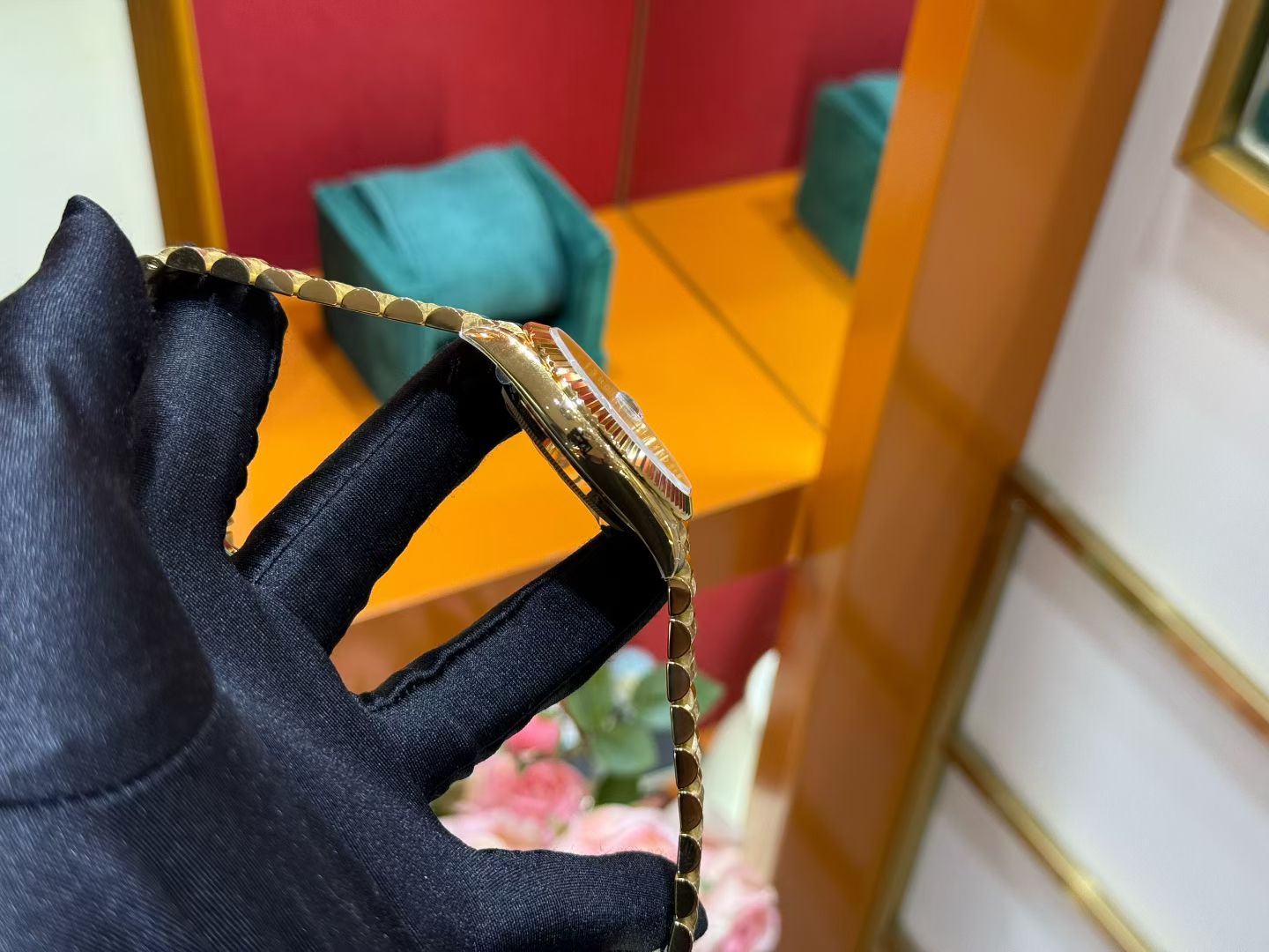 Rolex Day-Date 40 Yellow Gold with Green Dial & President Bracelet