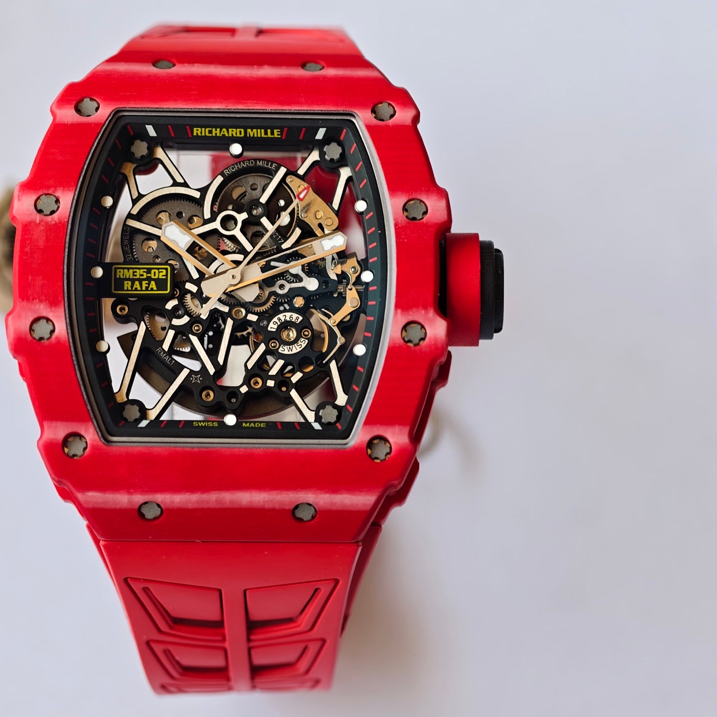Richard Mille RM 35-02 Rafael Nadal Automatic Red Quartz TPT Watch