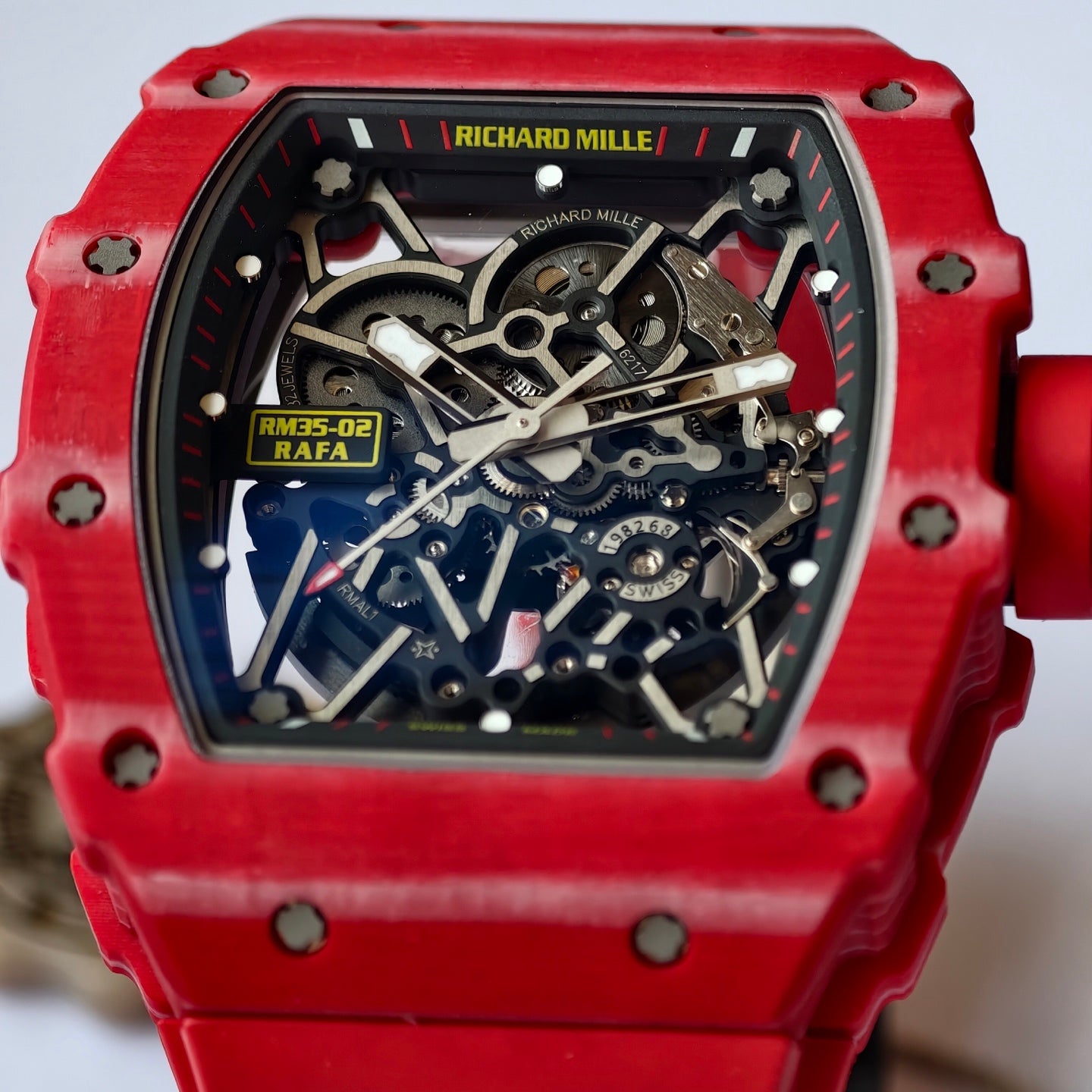 Richard Mille RM 35-02 Rafael Nadal Automatic Red Quartz TPT Watch