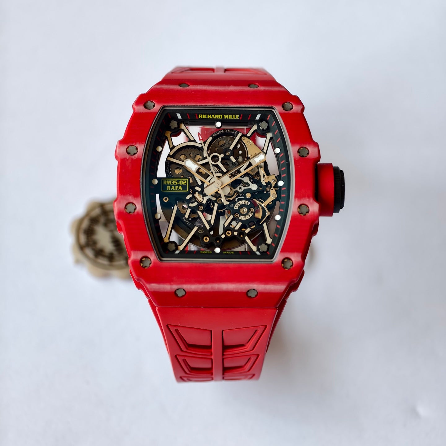 Richard Mille RM 35-02 Rafael Nadal Automatic Red Quartz TPT Watch