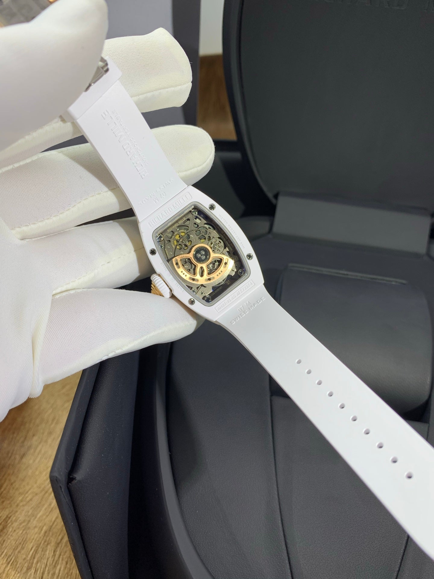 Richard Mille RM 07-01 White Ceramic Ladies Diamond Watch