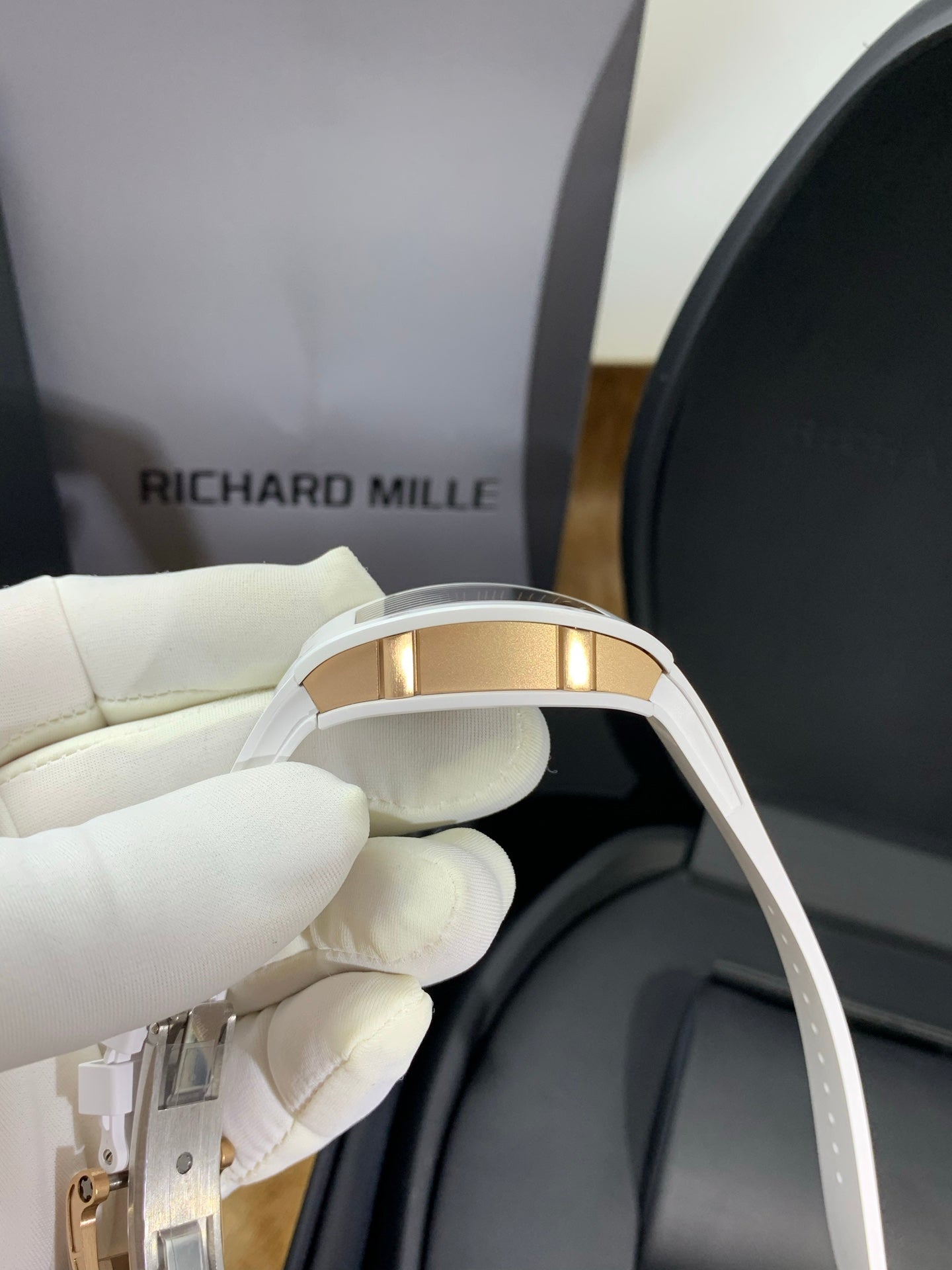 Richard Mille RM 07-01 White Ceramic Ladies Diamond Watch
