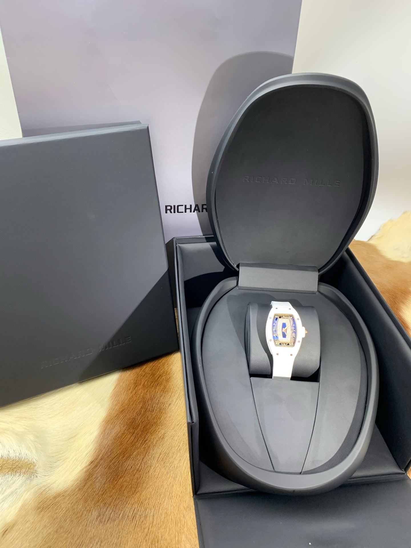 Richard Mille RM 07-01 White Ceramic Ladies Diamond Watch