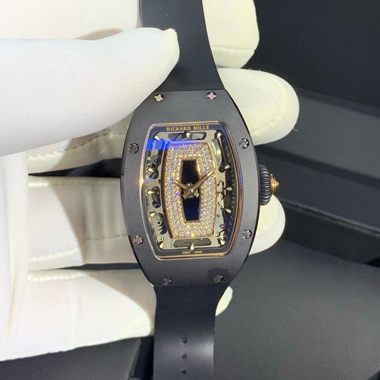 Richard Mille RM 07-01 Black Ceramic Automatic Diamond Watch