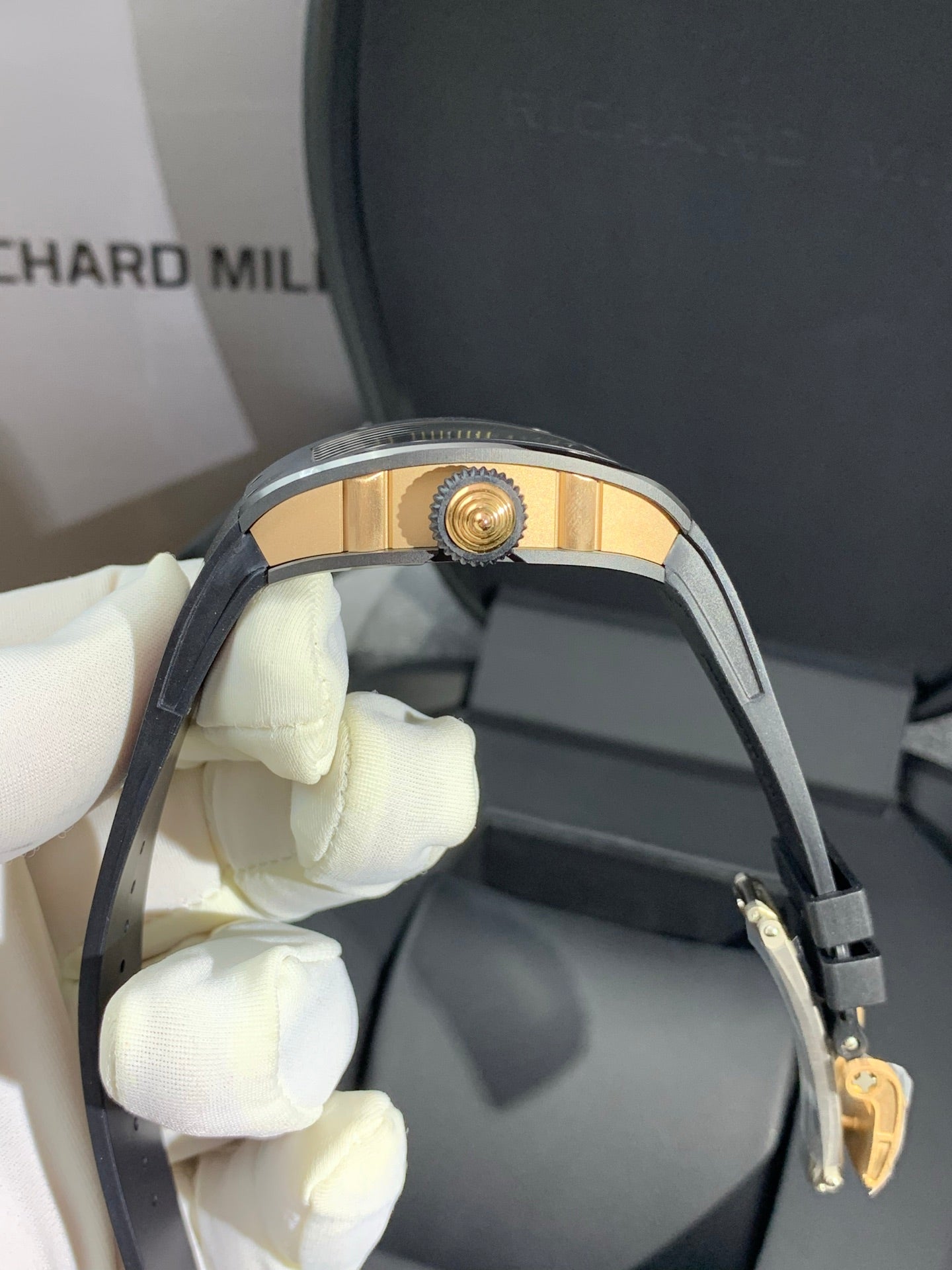 Richard Mille RM 07-01 Black Ceramic Automatic Diamond Watch