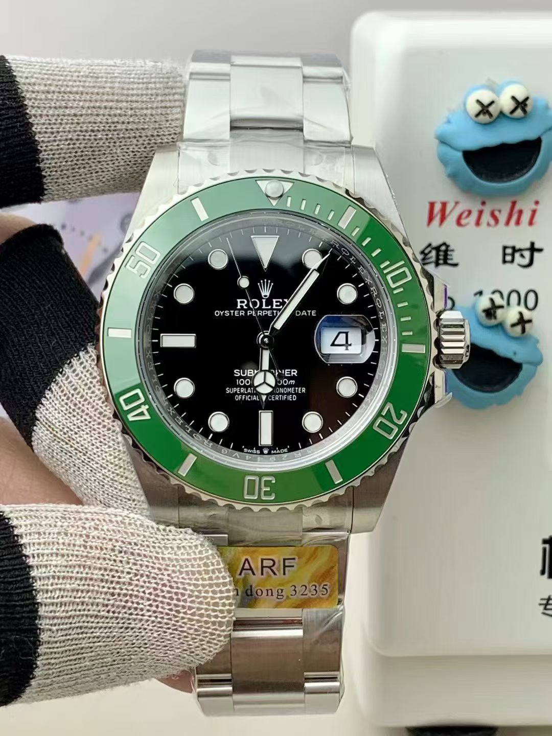 Rolex Submariner Date with Green Cerachrom Bezel & Black Dial