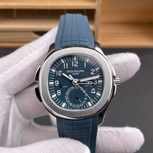 Patek Philippe Aquanaut Travel Time 5164G-001 White Gold Watch
