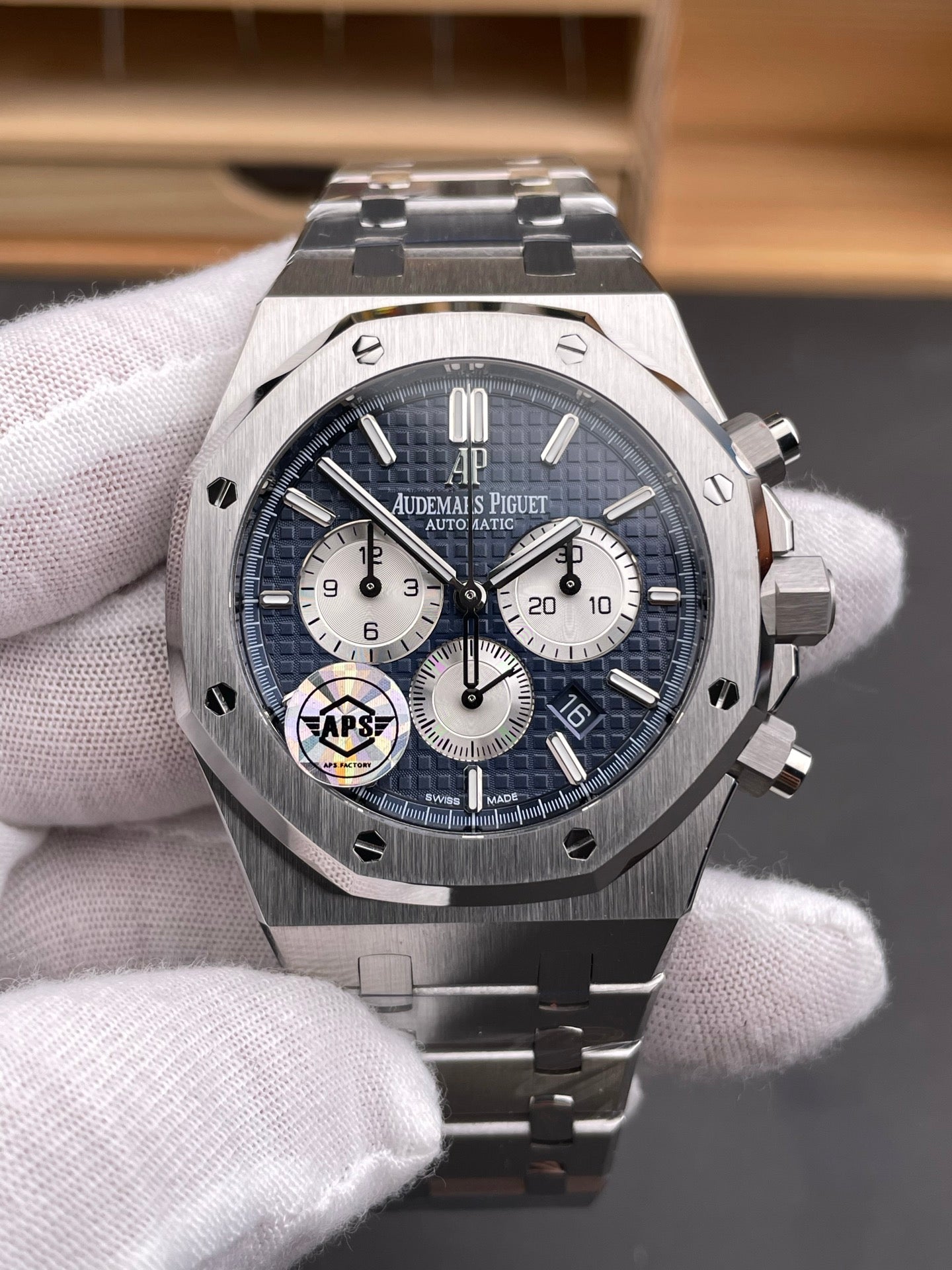 Audemars Piguet Royal Oak Chronograph 41mm Blue Dial Stainless Steel Watch
