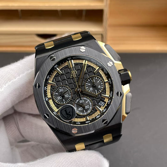 Audemars Piguet Royal Oak Offshore Chronograph in Black & Gold Tones