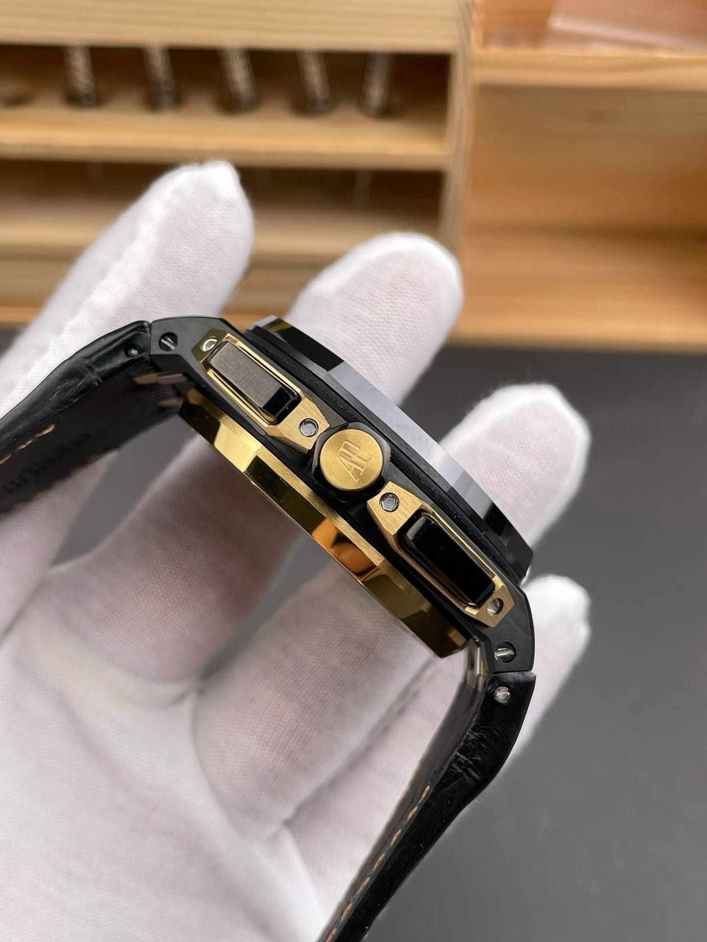 Audemars Piguet Royal Oak Offshore Chronograph in Black & Gold Tones