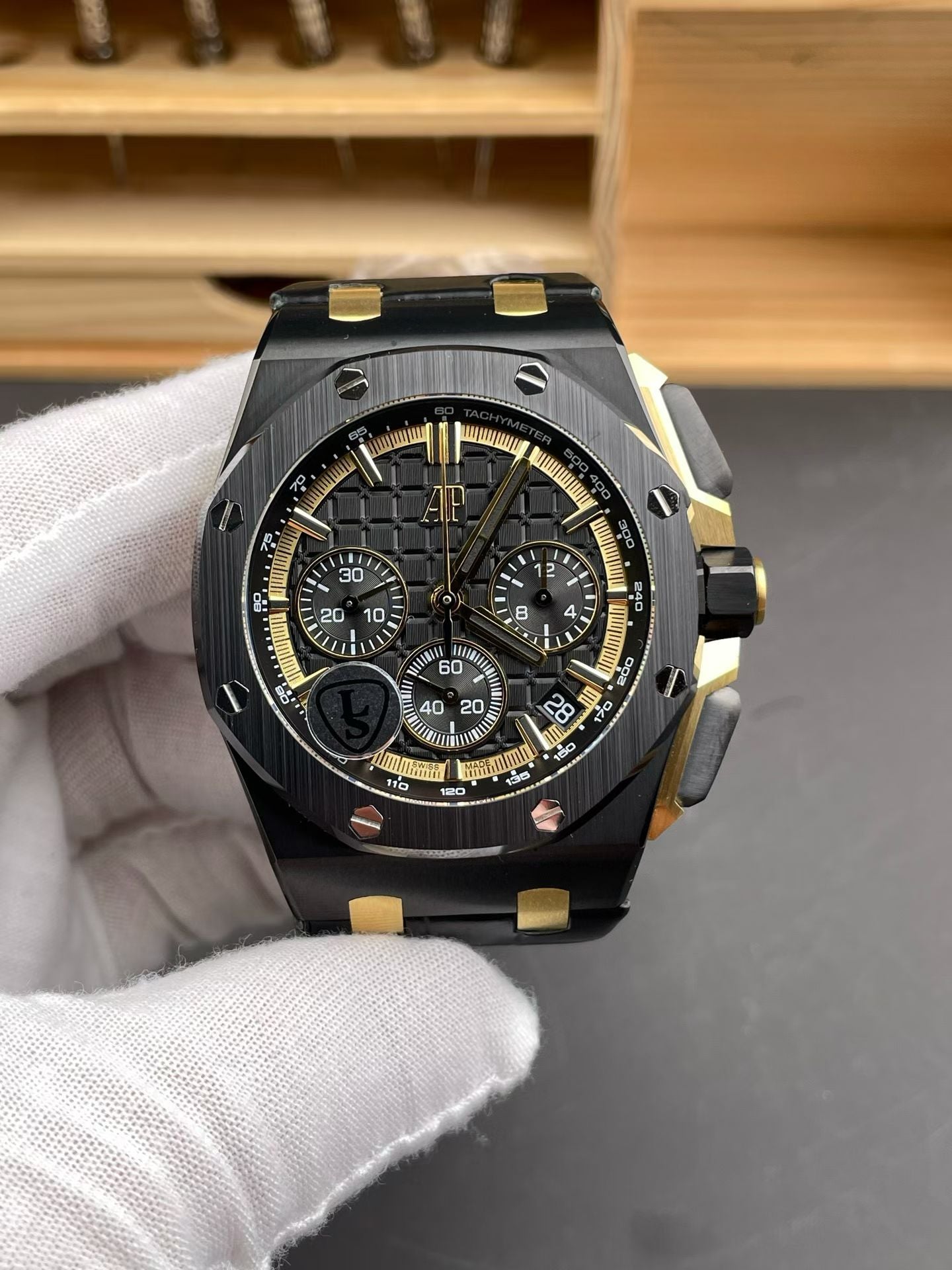 Audemars Piguet Royal Oak Offshore Chronograph in Black & Gold Tones