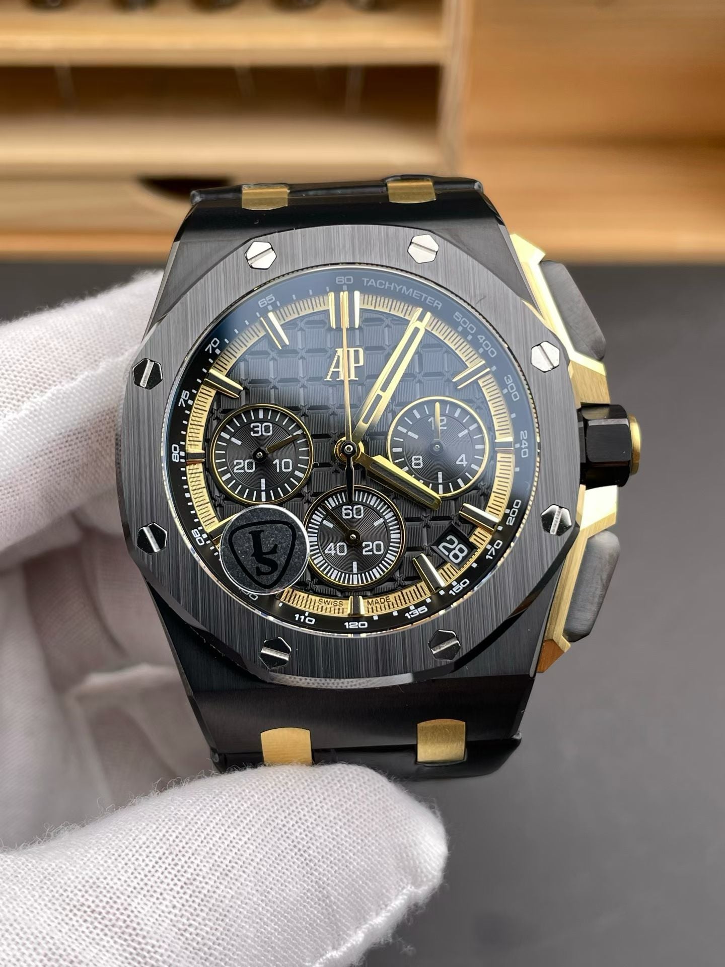 Audemars Piguet Royal Oak Offshore Chronograph in Black & Gold Tones