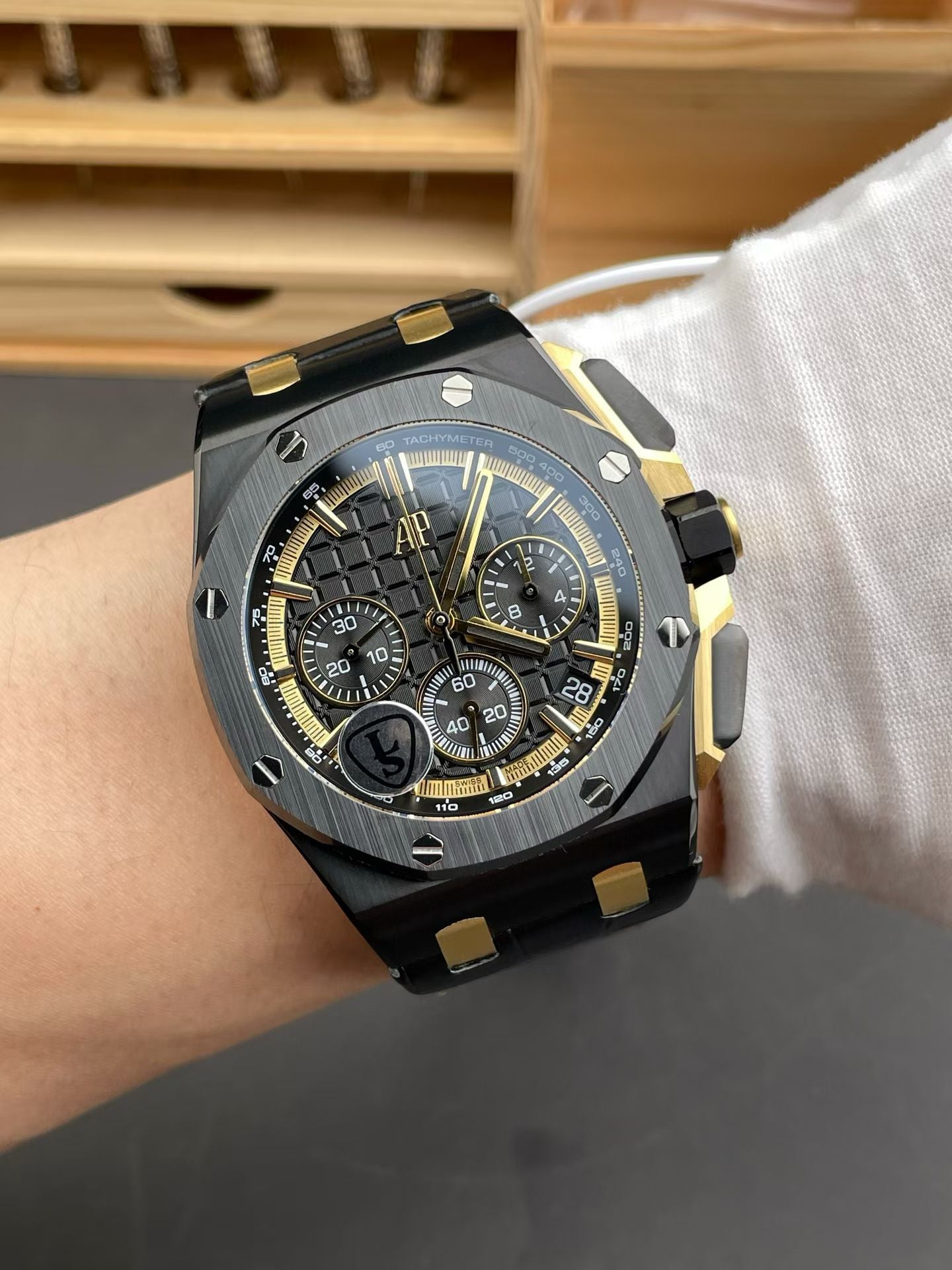 Audemars Piguet Royal Oak Offshore Chronograph in Black & Gold Tones