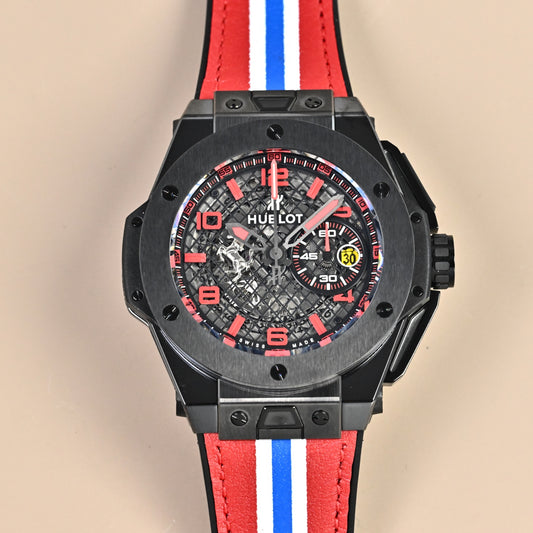 Hublot Big Bang Unico Ferrari Black Ceramic Skeleton Dial Watch