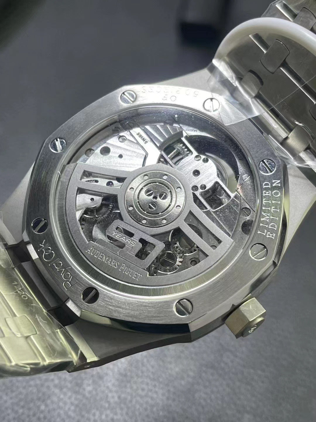 Audemars Piguet Royal Oak Selfwinding Flying Tourbillon 41mm Stainless Steel with Smoked Burgundy Dial