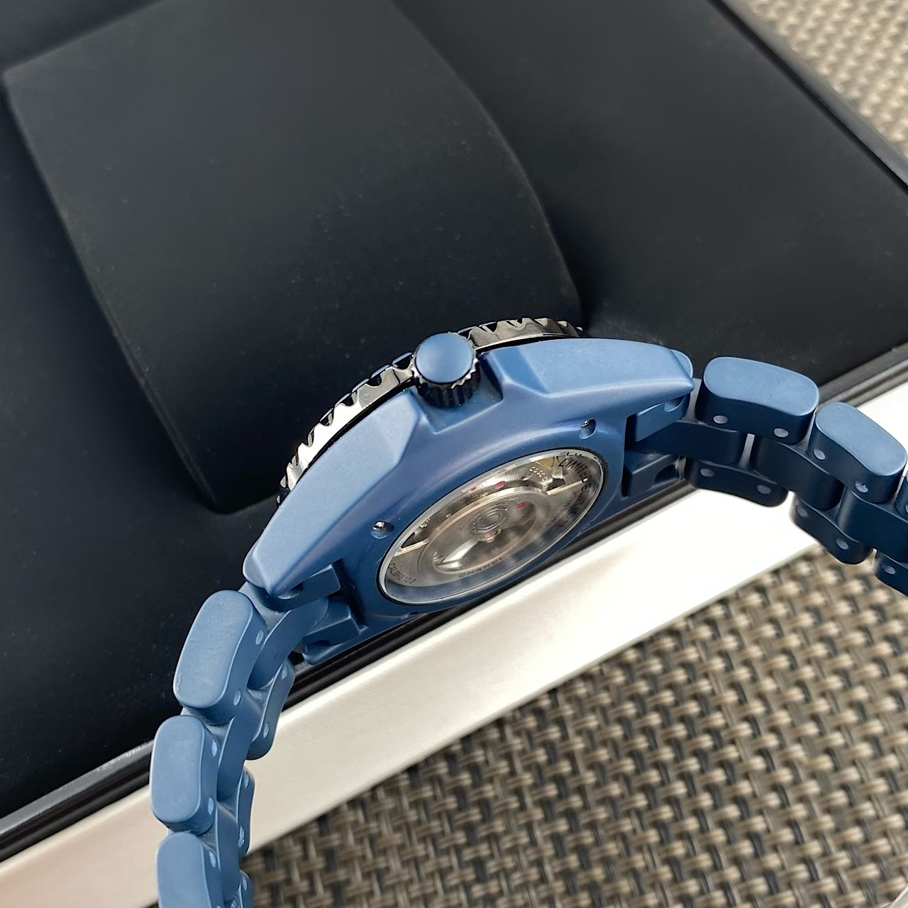 Chanel J12 Bleu Matte Blue Ceramic Diamond Watch