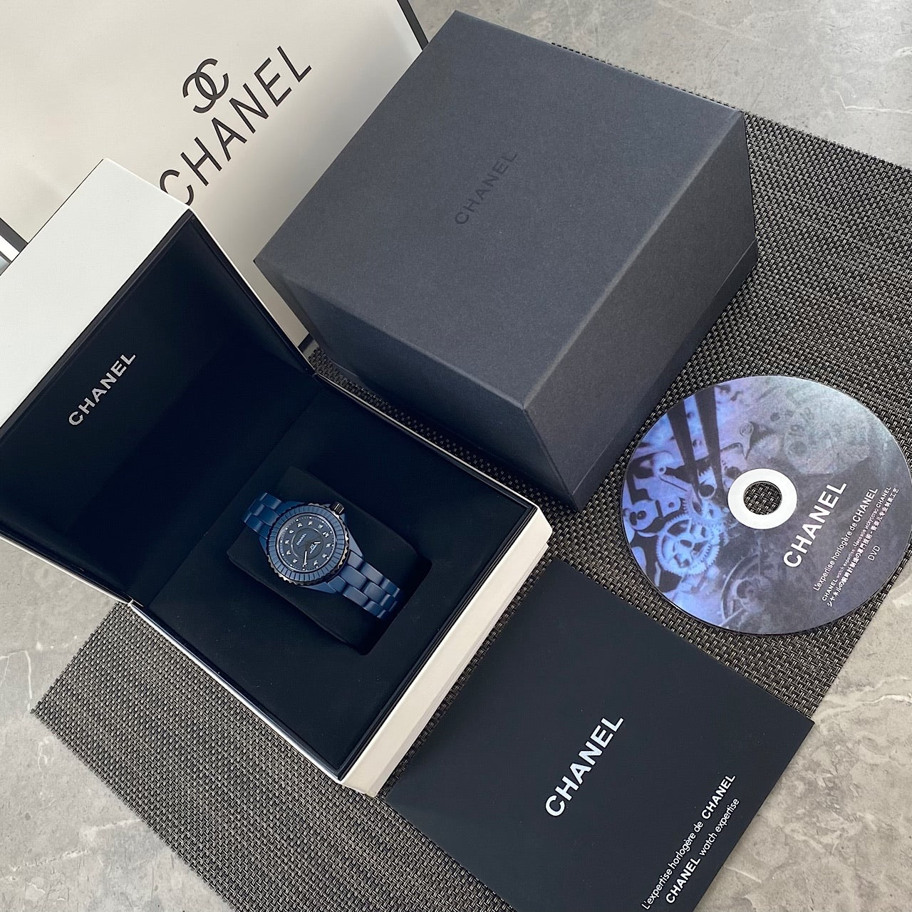 Chanel J12 Bleu Matte Blue Ceramic Diamond Watch