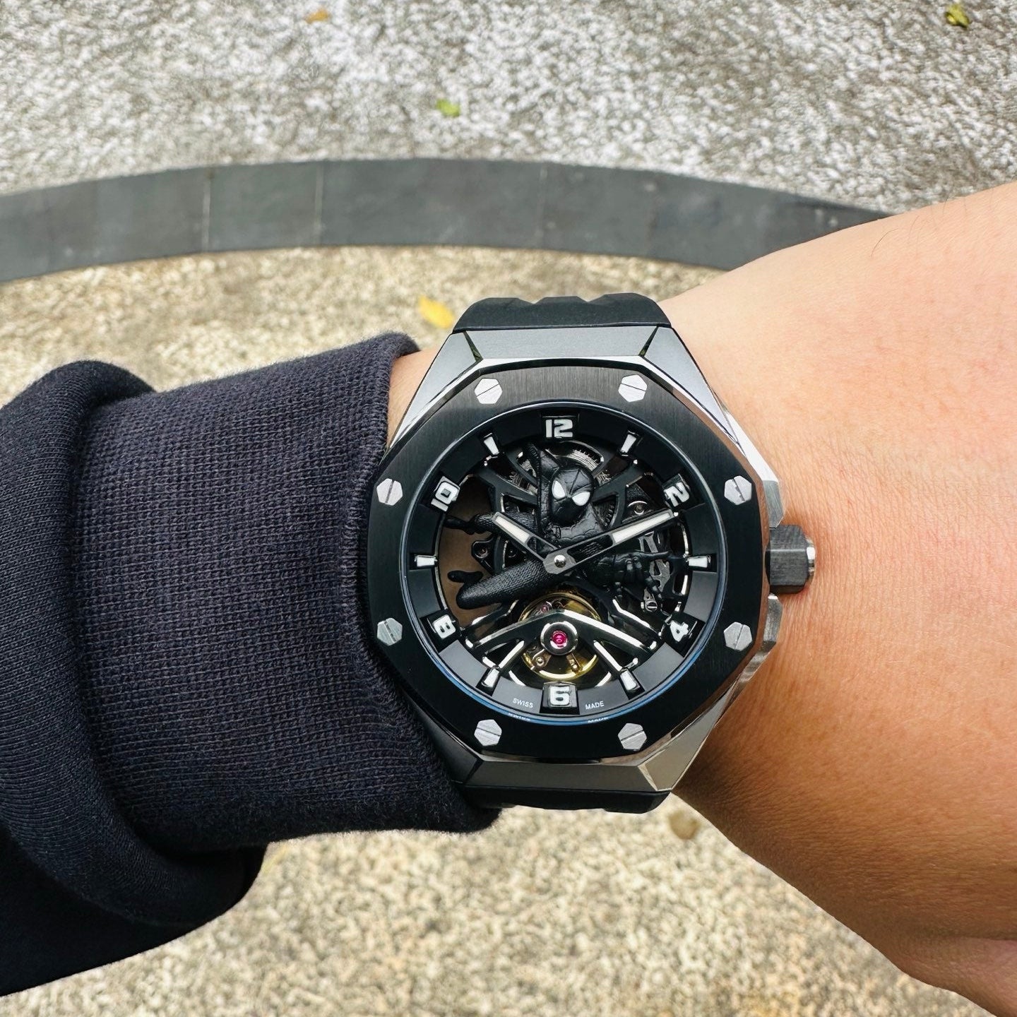 Audemars Piguet Royal Oak Frosted Pink Gold Rainbow Sapphire Watch