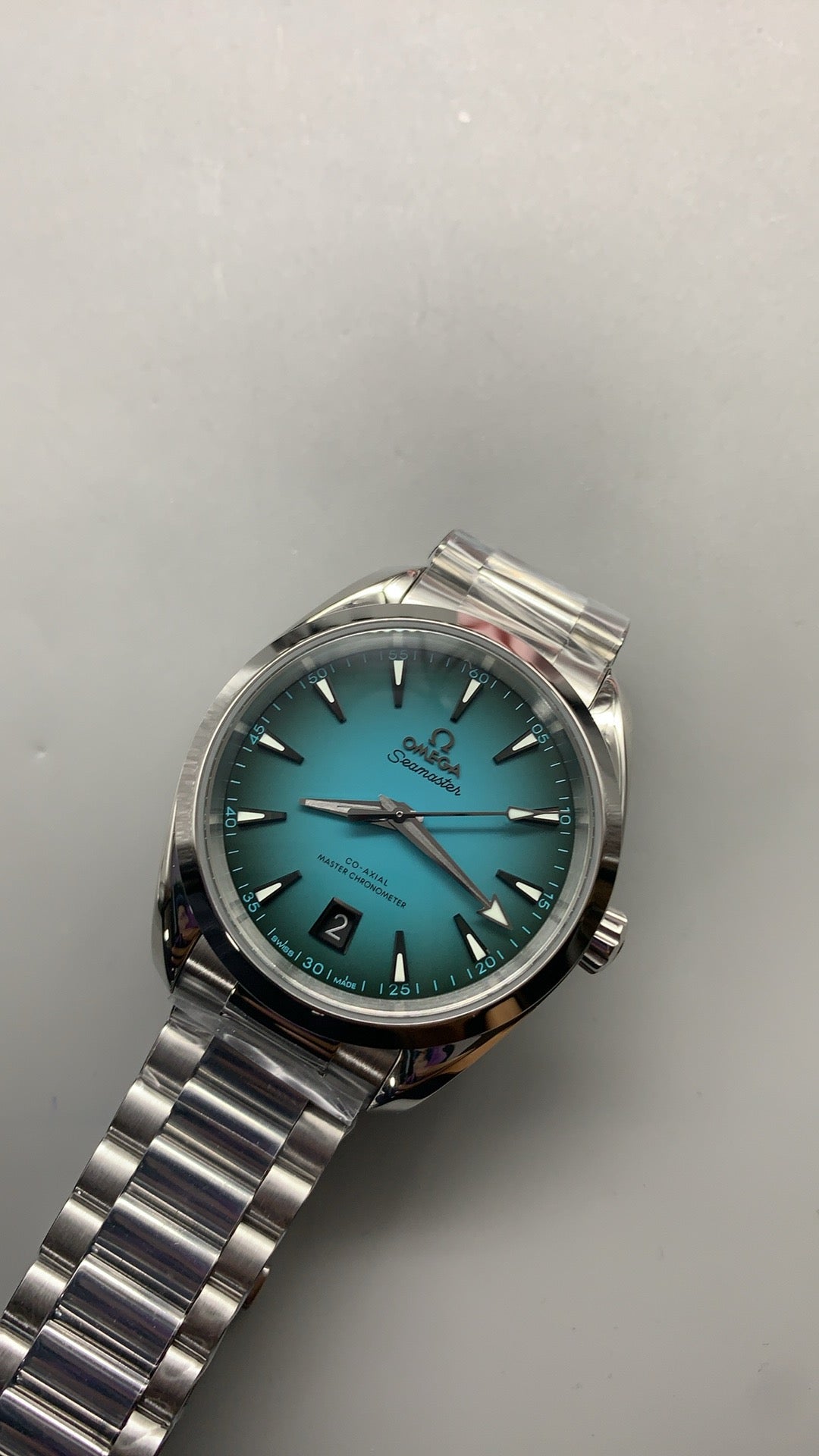 Omega Seamaster Aqua Terra 150M Turquoise Dial Stainless Steel Watch