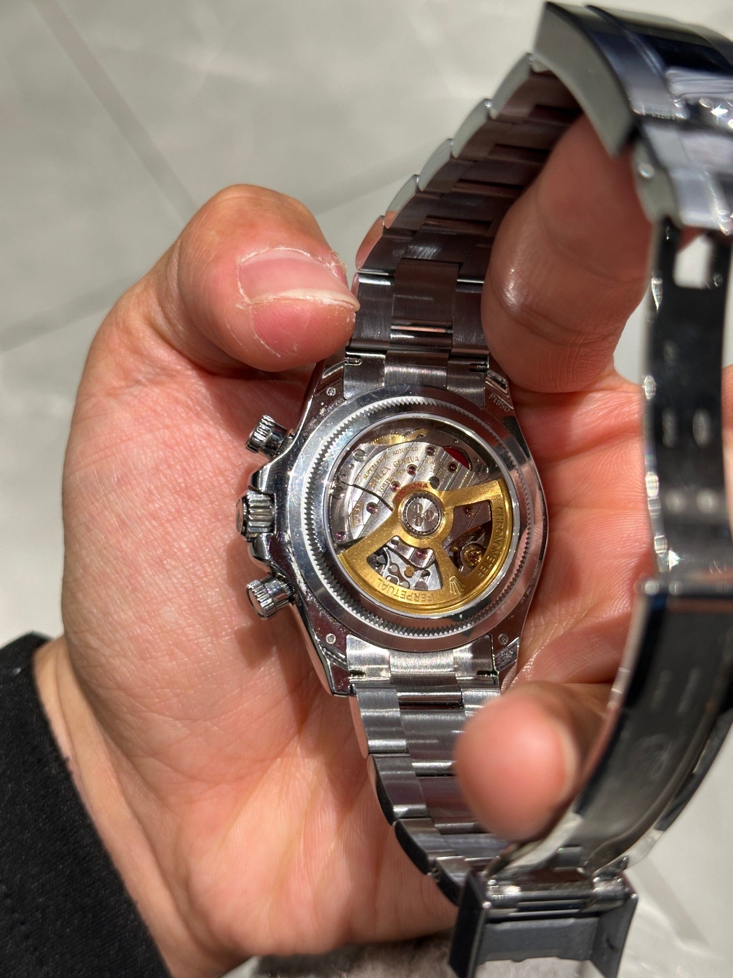 Rolex Daytona Platinum Ice Blue Dial Cerachrom Bezel Watch