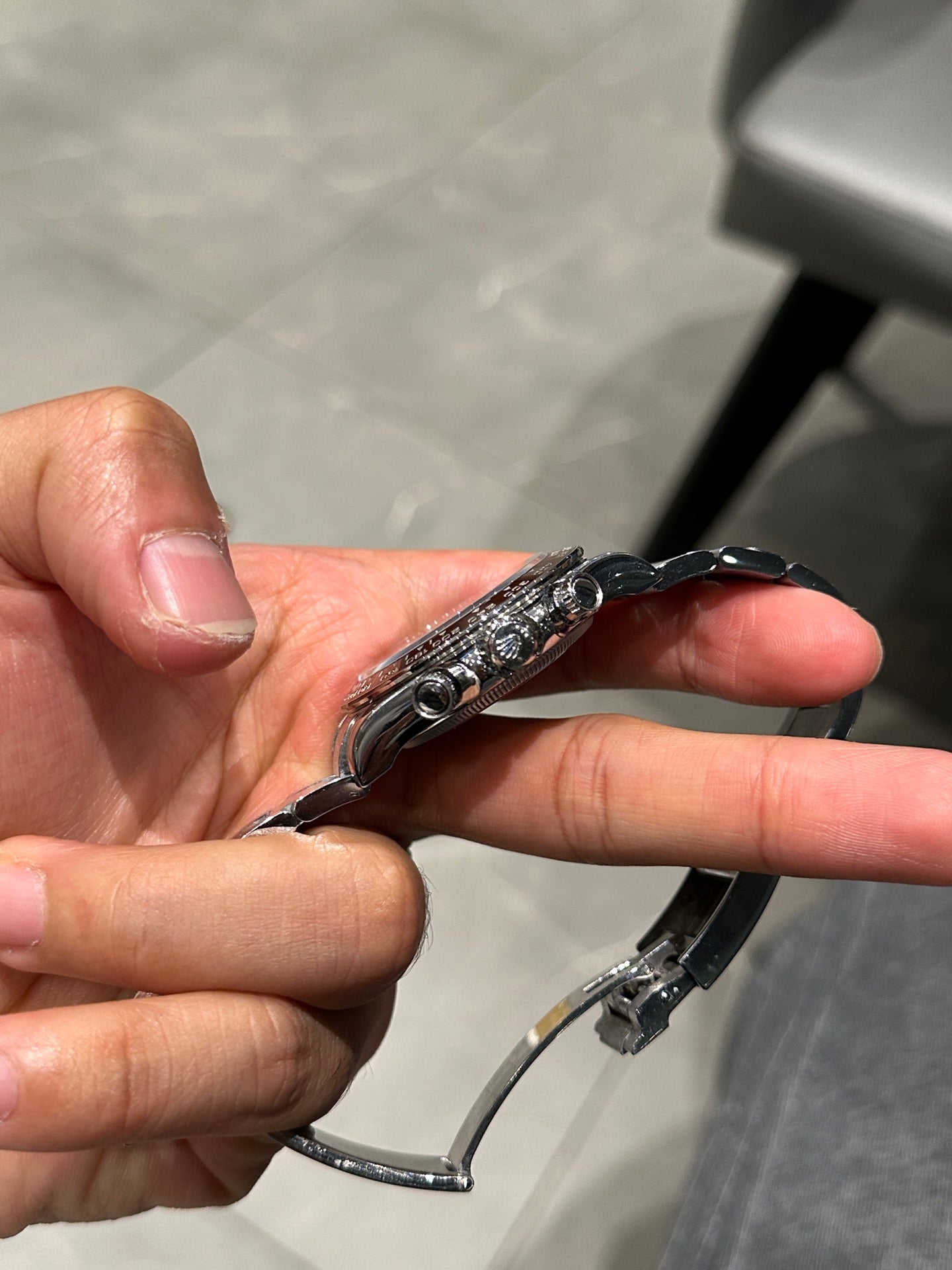 Rolex Daytona Platinum Ice Blue Dial Cerachrom Bezel Watch