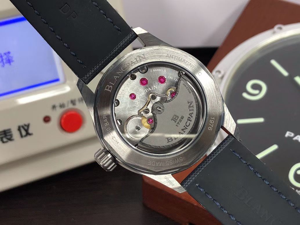 Blancpain Fifty Fathoms Bathyscaphe Automatic – Blue Dial, Grey Ceramic Case, Blue Fabric Strap