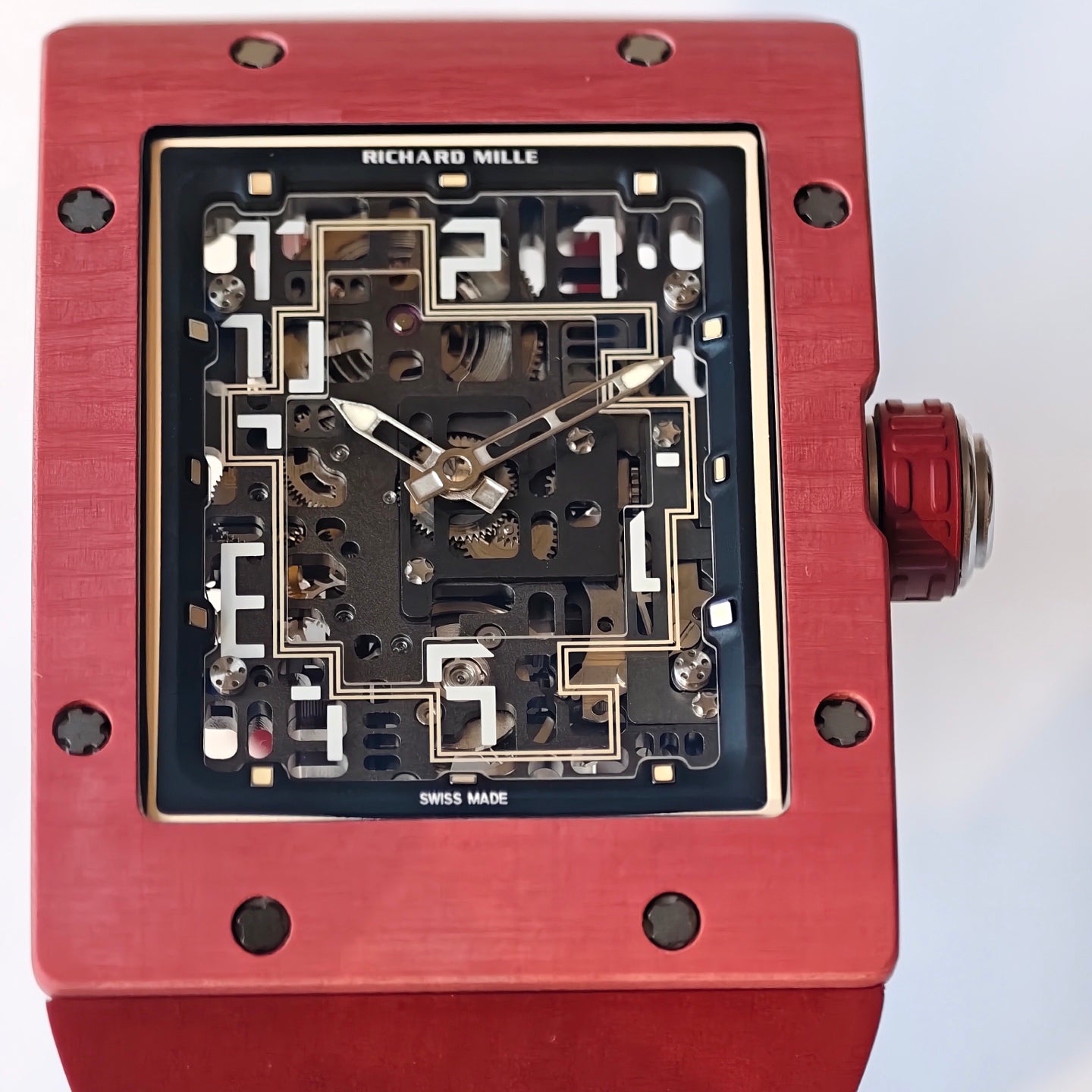 Richard Mille RM 16-02 Automatic Extraflat – Terracotta Quartz TPT Rectangular Case & Skeleton Dial