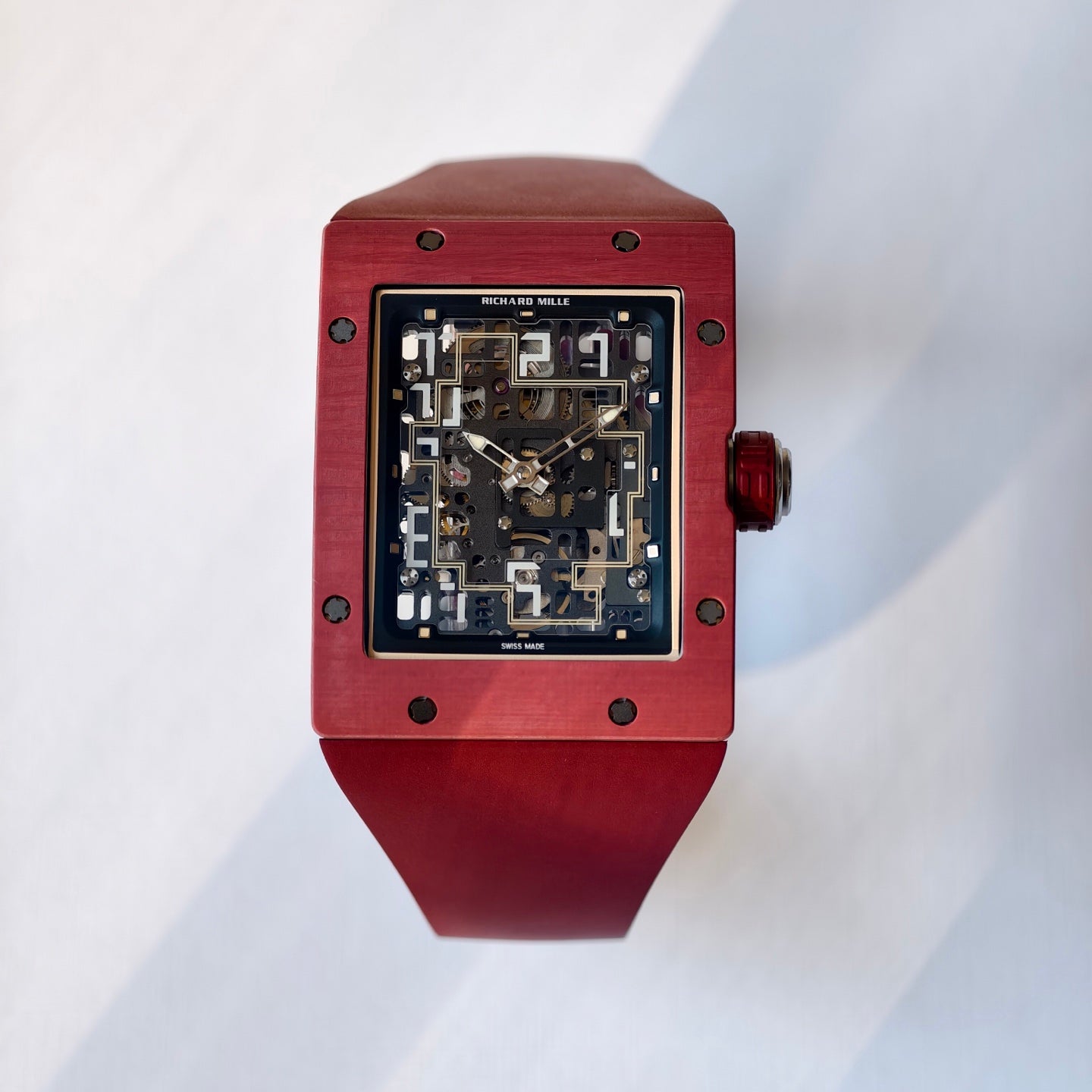 Richard Mille RM 16-02 Automatic Extraflat – Terracotta Quartz TPT Rectangular Case & Skeleton Dial