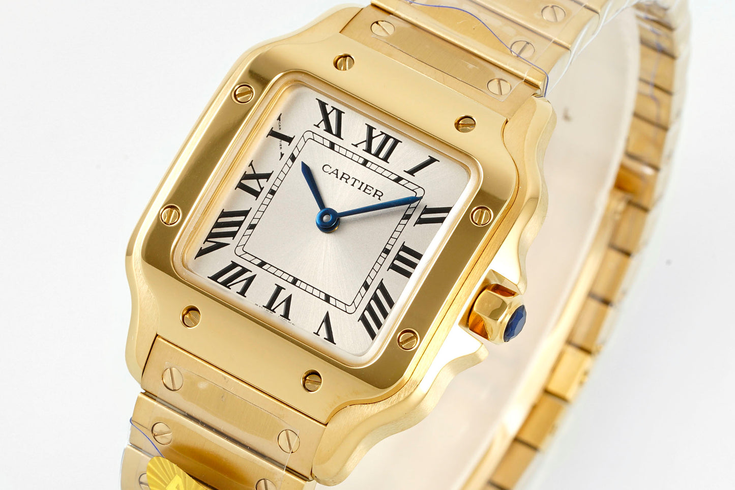 Cartier Santos de Cartier Watch – 18K Yellow Gold Square Case with Signature Screws