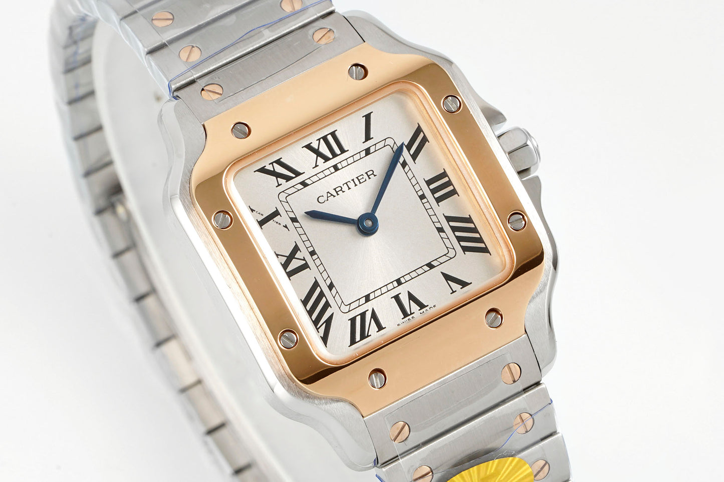 Cartier Santos de Cartier Watch – Steel Case with Yellow Gold Bezel & Bracelet