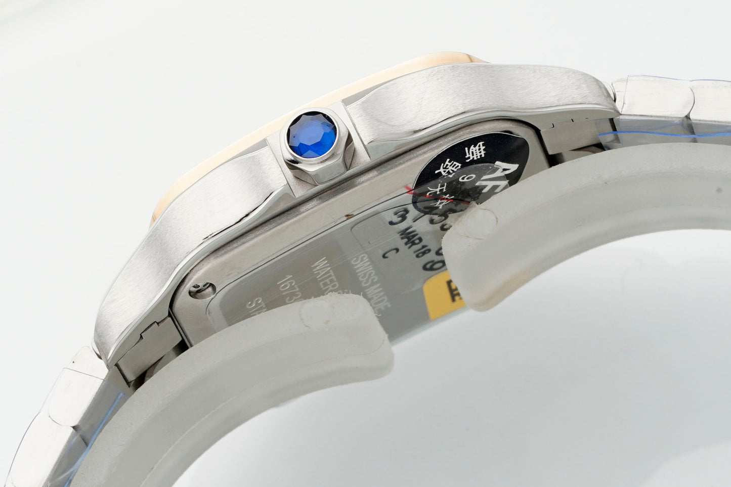 Cartier Santos de Cartier Watch – Steel Case with Yellow Gold Bezel & Bracelet