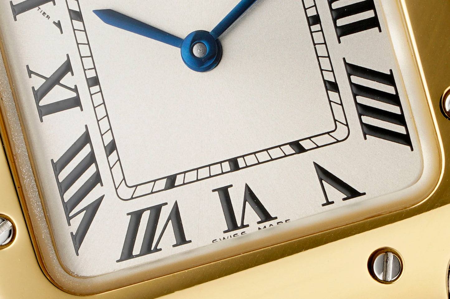 Santos de Cartier Two-Tone Watch – Steel Case with Yellow Gold Bezel & Bracelet