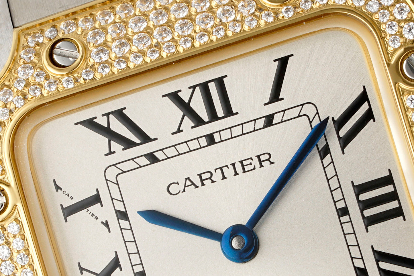 Cartier Santos de Cartier Medium W3SA0007 – Steel & 18K Yellow Gold Diamond-Set Bezel