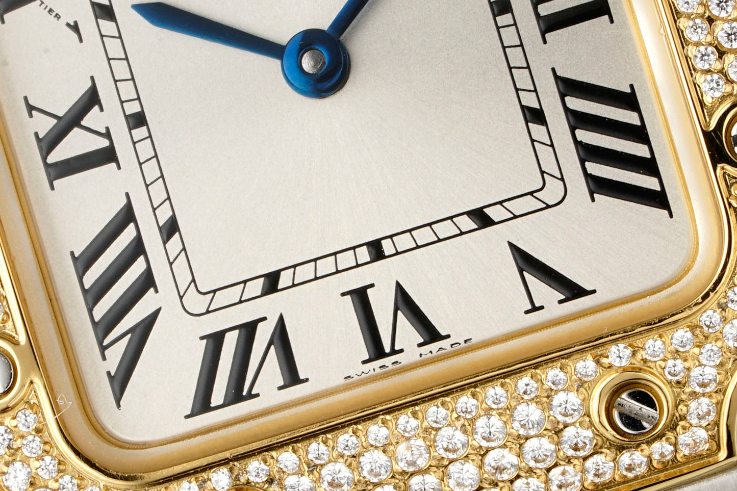 Cartier Santos de Cartier Medium W3SA0007 – Steel & 18K Yellow Gold Diamond-Set Bezel