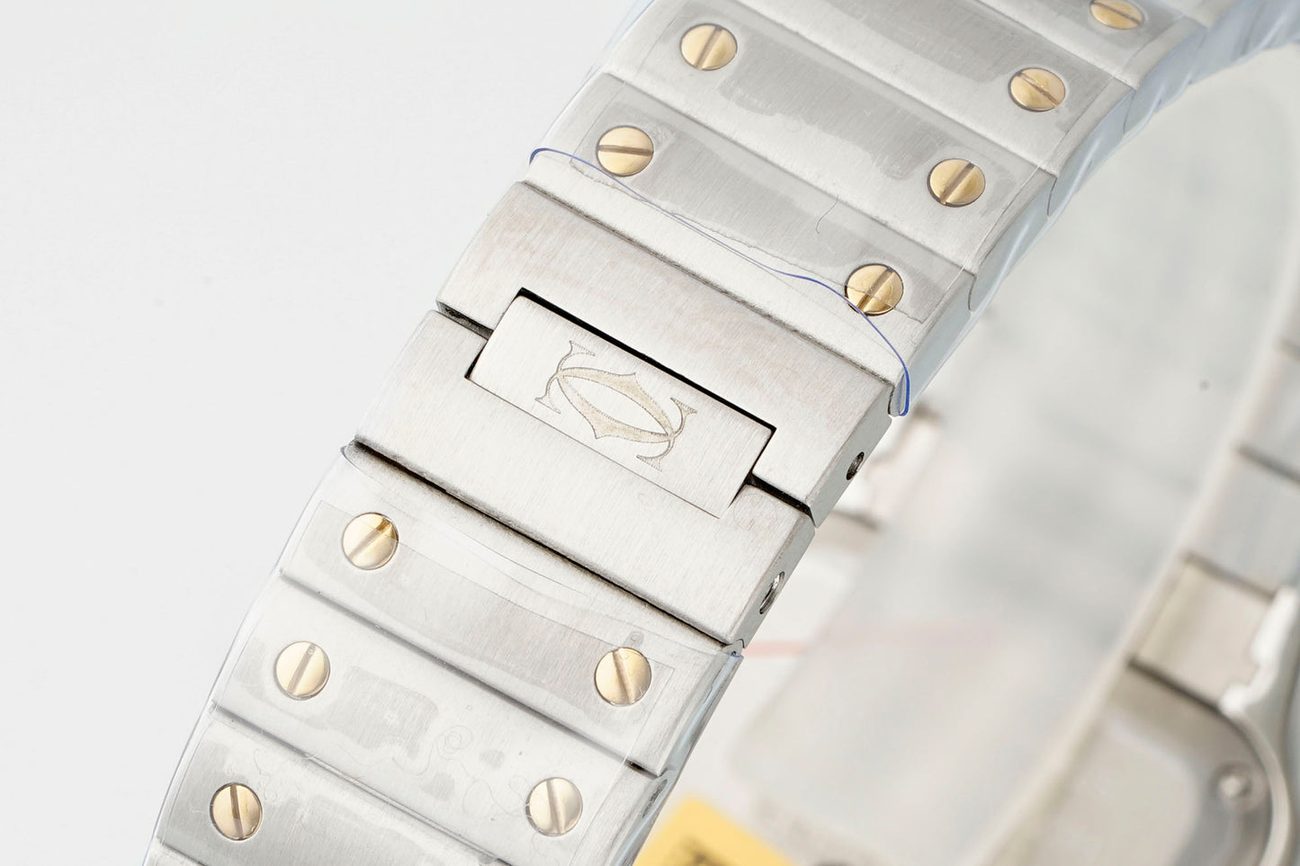 Cartier Santos de Cartier Medium W3SA0007 – Steel & 18K Yellow Gold Diamond-Set Bezel