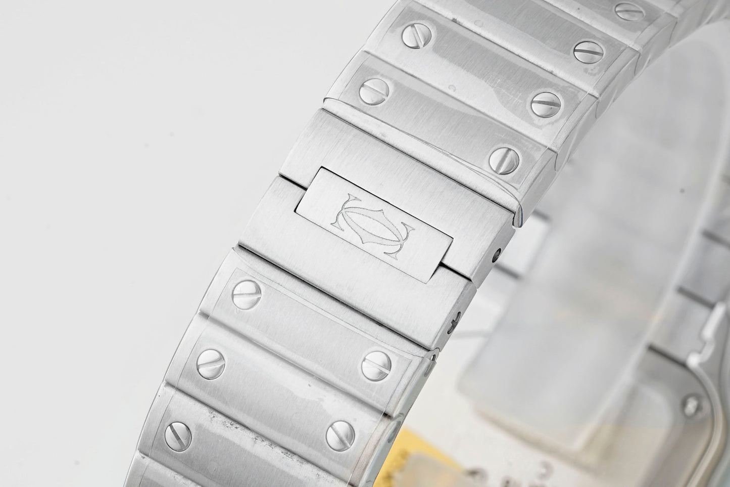 Cartier Santos de Cartier WSSA0082 – Stainless Steel Watch with Silver Dial & Blue Hands