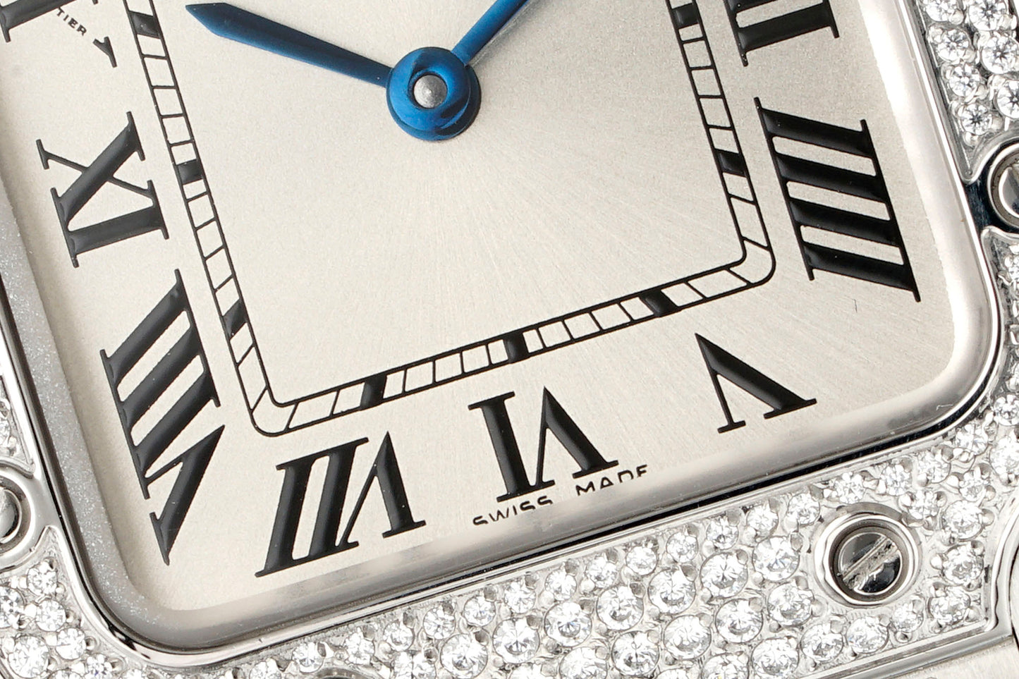 Cartier Santos de Cartier Medium W4SA0005 – Stainless Steel Diamond-Set Case