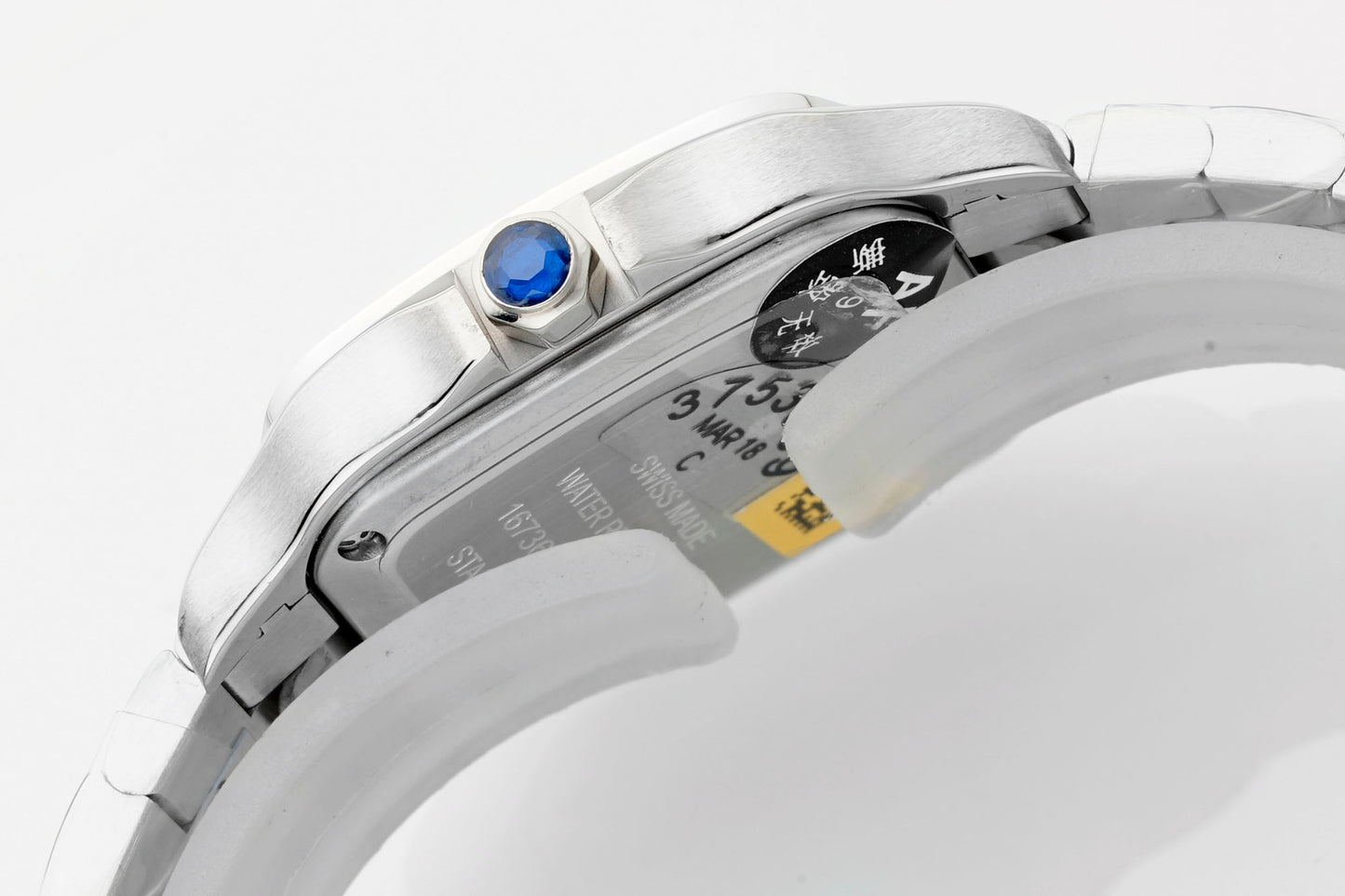 Cartier Santos de Cartier Medium W4SA0005 – Stainless Steel Diamond-Set Case