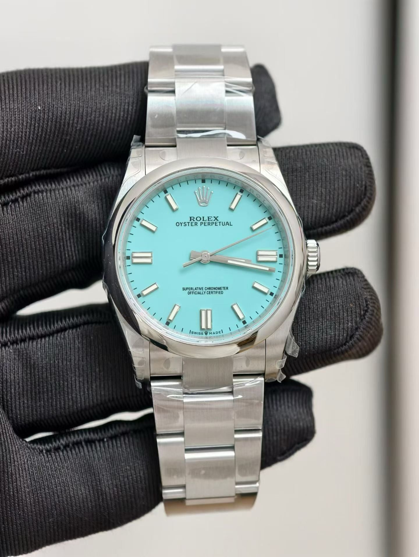 Rolex Oyster Perpetual 36 Turquoise Tiffany Dial