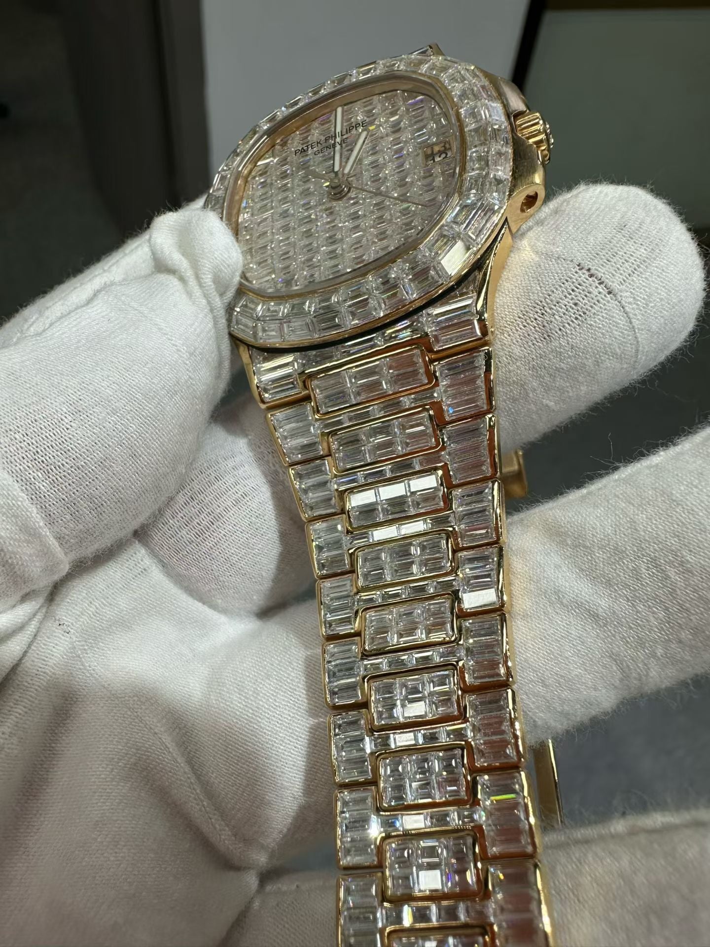 Patek Philippe Nautilus 5711 – 18K Rose Gold with Baguette Diamonds
