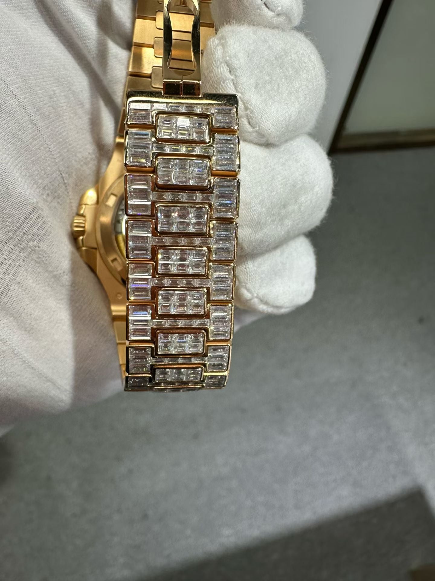 Patek Philippe Nautilus 5711 – 18K Rose Gold with Baguette Diamonds