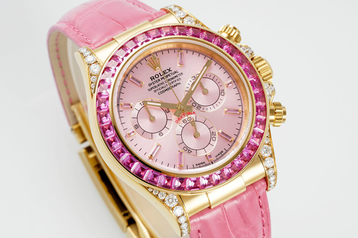 Rolex Cosmograph Daytona “Barbie” Pink Sapphire Bezel