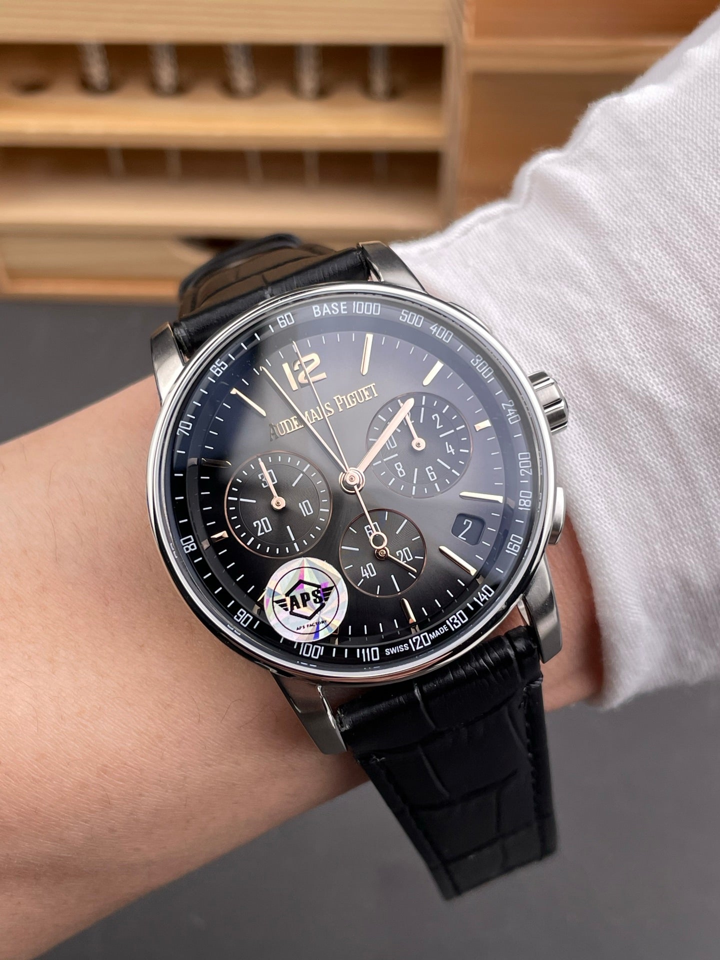 Audemars Piguet Code 11.59 Chronograph – White Gold with Black Dial