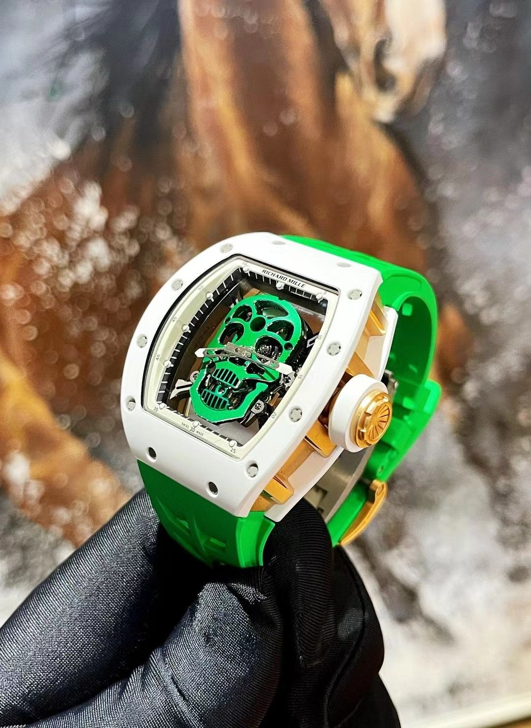 Richard Mille RM 52-01 Skull Tourbillon – Rare Luxury Watch