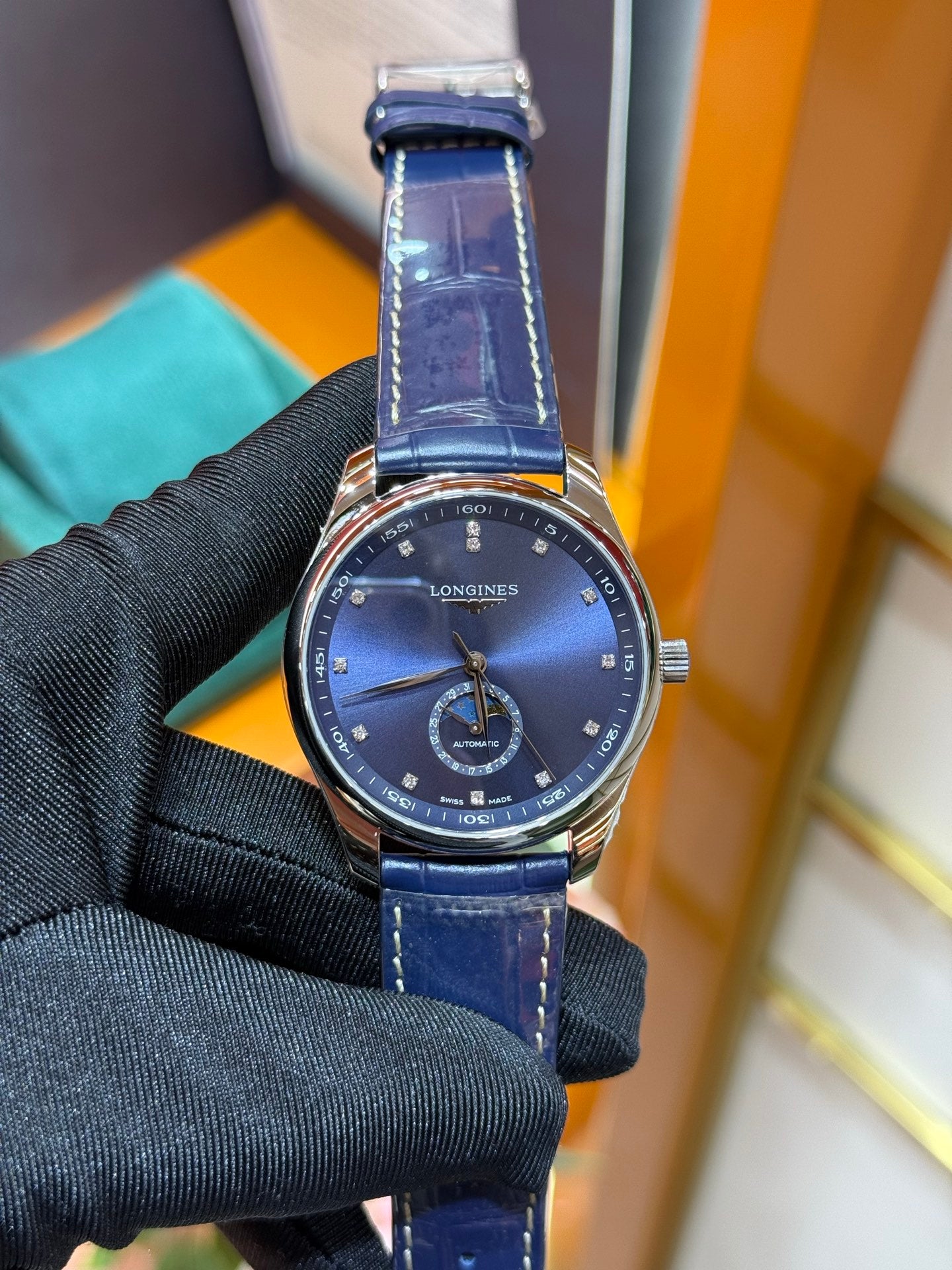 Longines Master Collection Moonphase Blue Dial L2.909.4.97.0
