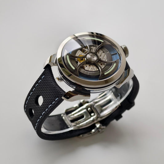 MB&F M.A.D.1S 42mm Stainless Steel Blue Dial Watch
