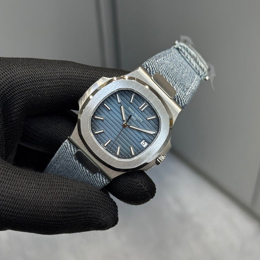 Patek Philippe Nautilus 5980/60G Denim Blue Grey Dial