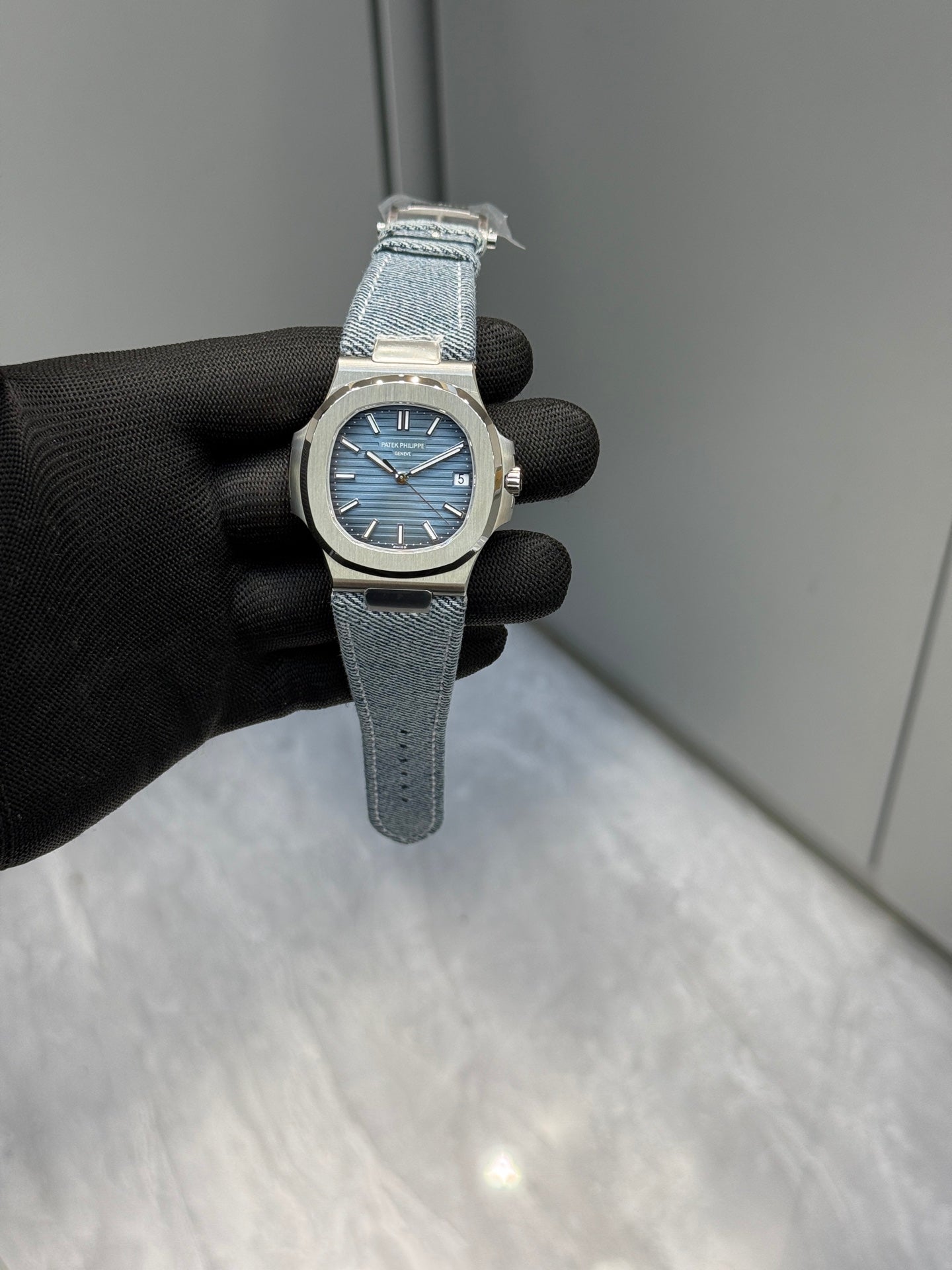 Patek Philippe Nautilus 5980/60G Denim Blue Grey Dial
