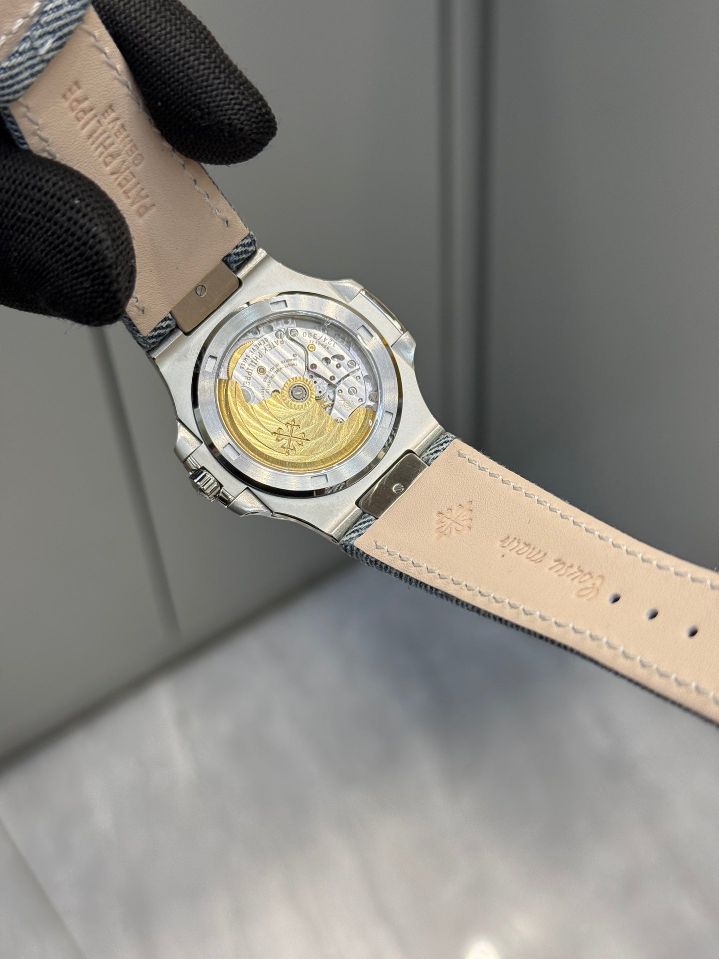 Patek Philippe Nautilus 5980/60G Denim Blue Grey Dial