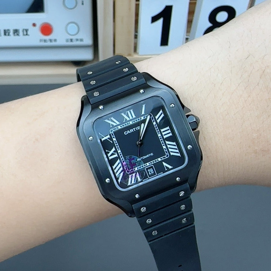 Cartier Santos Large ADLC Black Automatic Watch